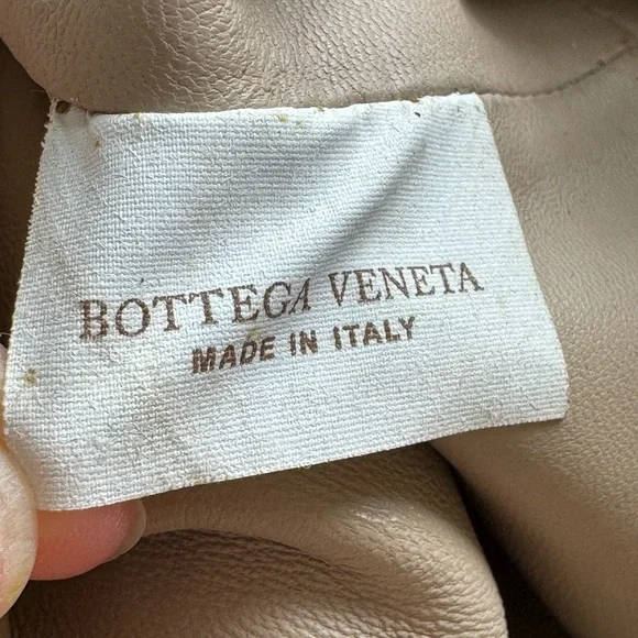 Taupe Woven Leather Clutch - Picture 8 of 14